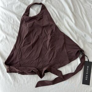 White Fox Boutique Brown Halter Top